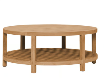 ARBOR - Round teak coffee table by JANUS et Cie - view 3